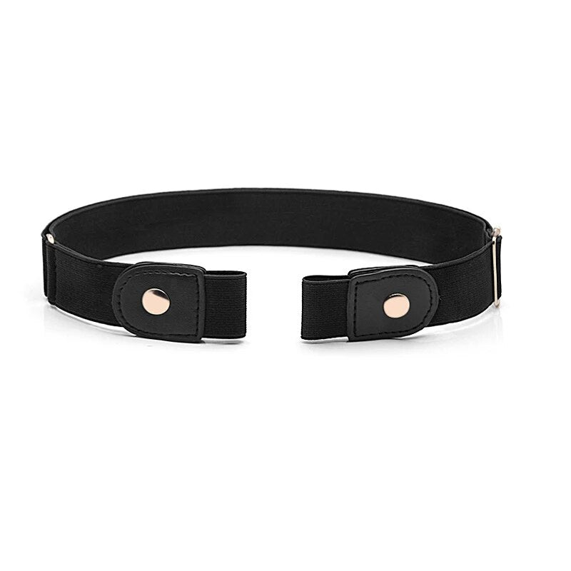 2-Pack Buckleless Elastic Waist Belts | Flat & No Pressure