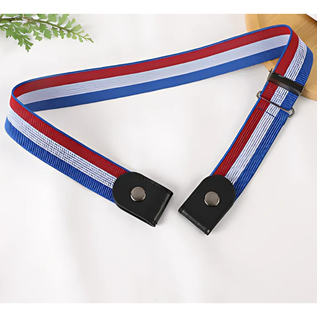 2-Pack Buckleless Elastic Waist Belts | Flat & No Pressure