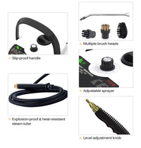 2500W Steam Cleaner with High Pressure - 6 Levels for Home and Kitchen