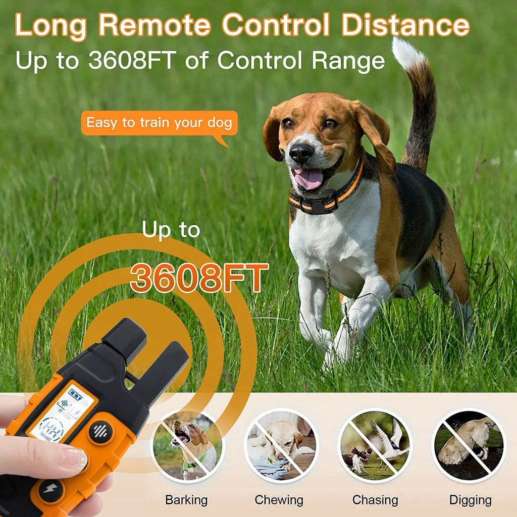Long Range Dog Training Collar - 3300ft Remote