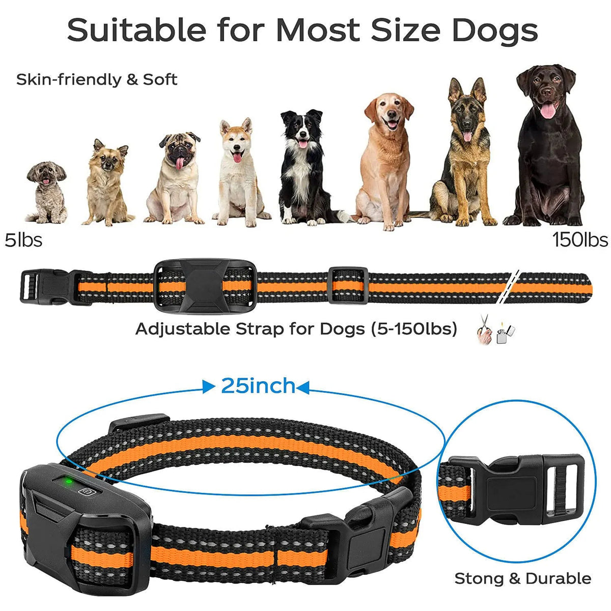 Long Range Dog Training Collar - 3300ft Remote
