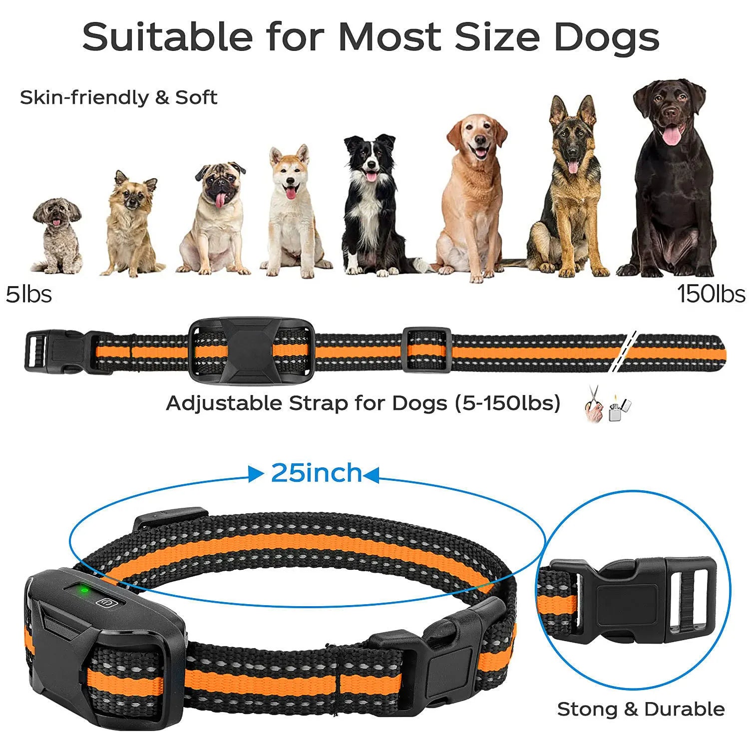 Long Range Dog Training Collar - 3300ft Remote