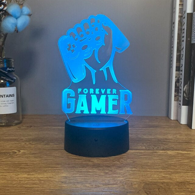 3D LED Gamer Lamp
