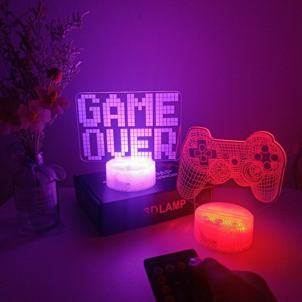 3D LED Gamer Lamp