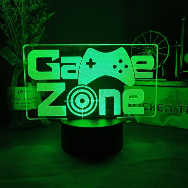 3D LED Gamer Lamp