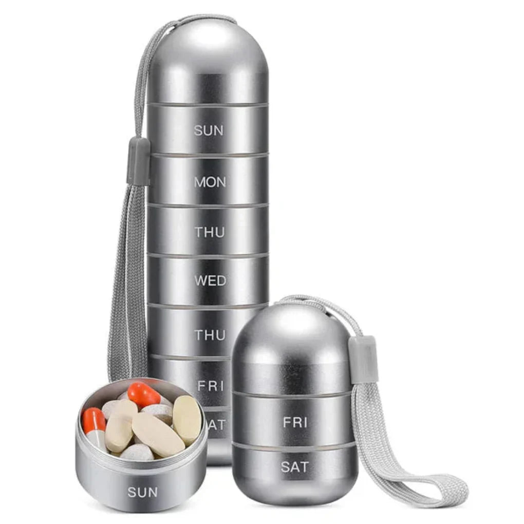 Aluminum 7-Day Pill Case