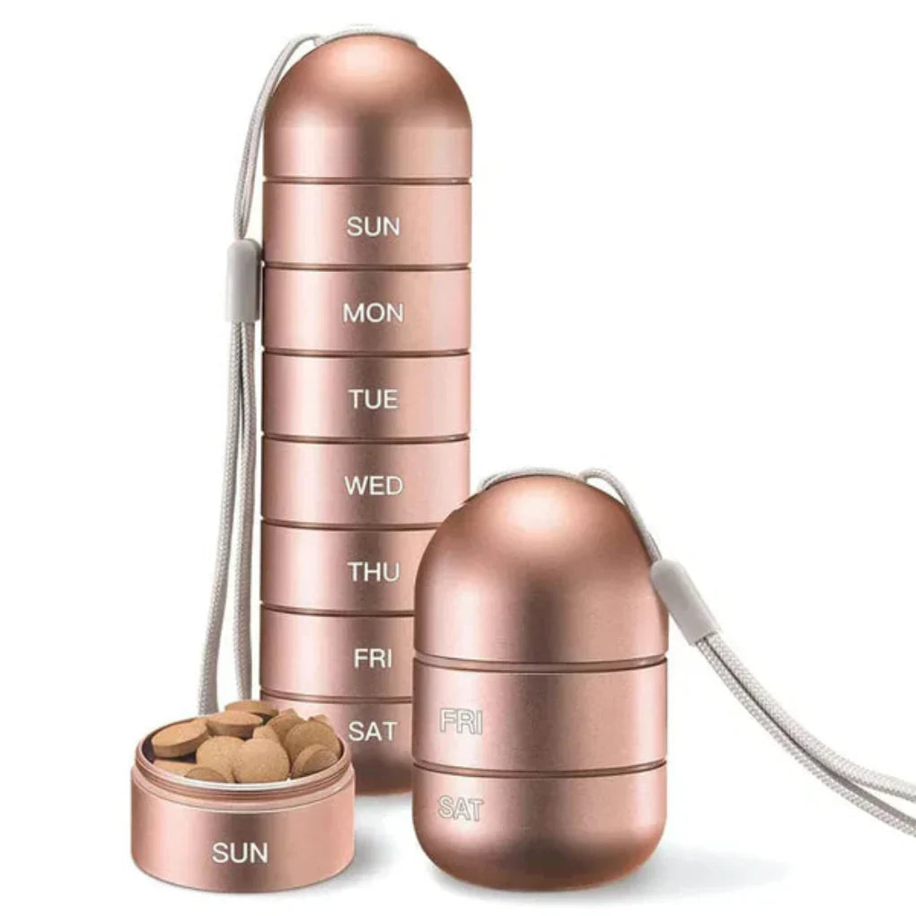 Aluminum 7-Day Pill Case