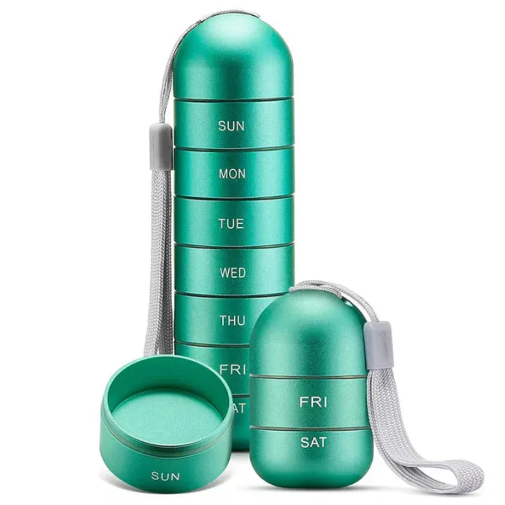 Aluminum 7-Day Pill Case