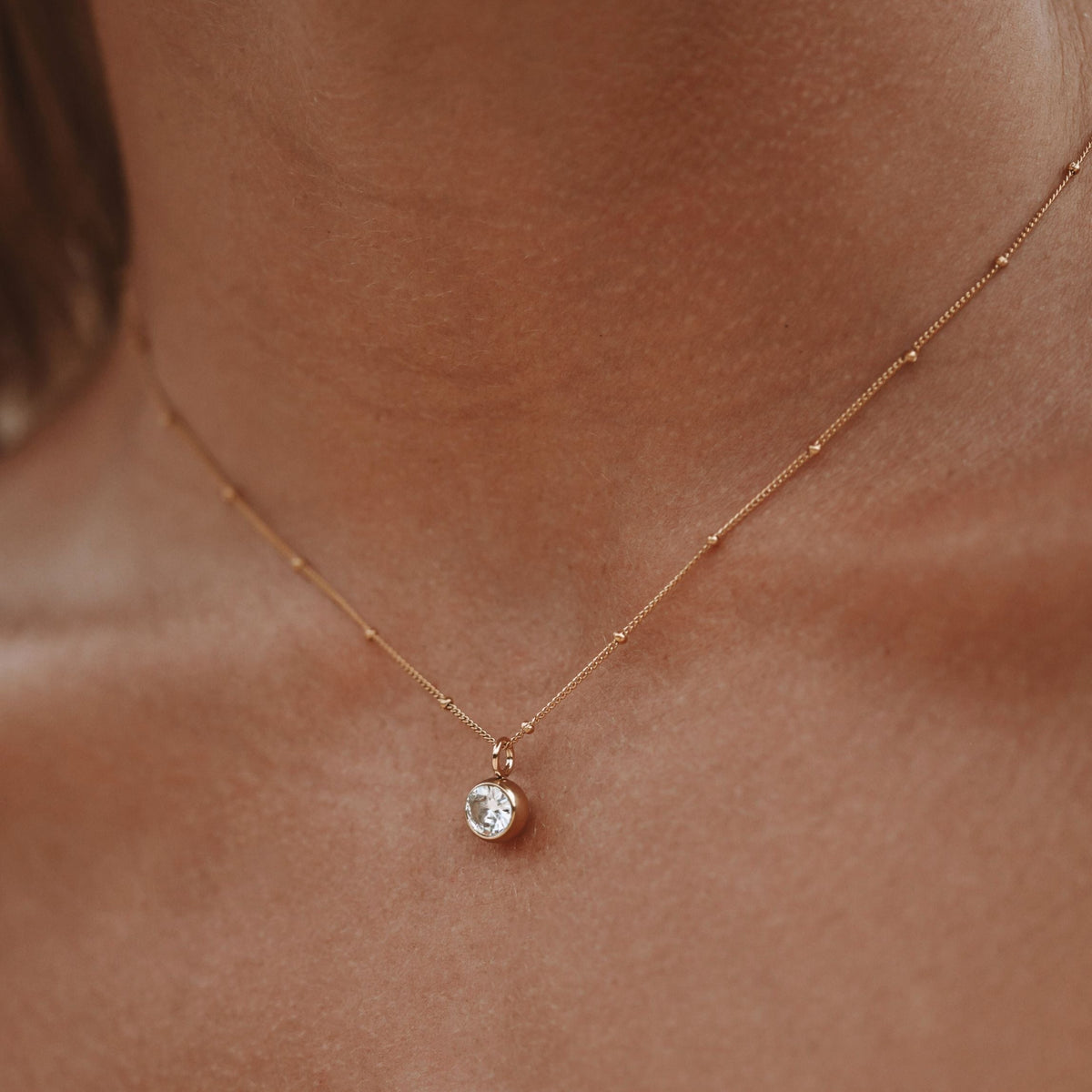 Personalized Birthstone Pendant Necklace