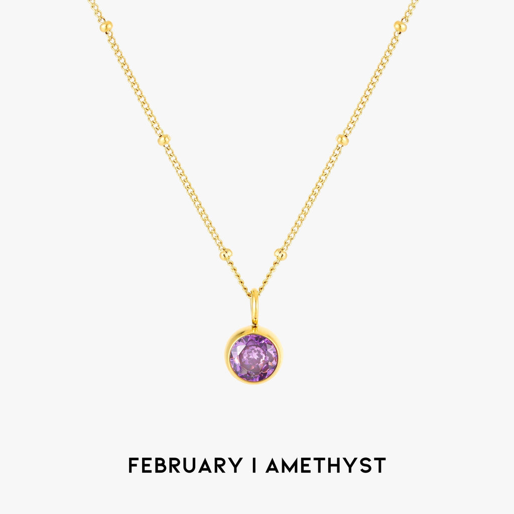 Aurora Birthstone Necklace - A Enchanting Connection