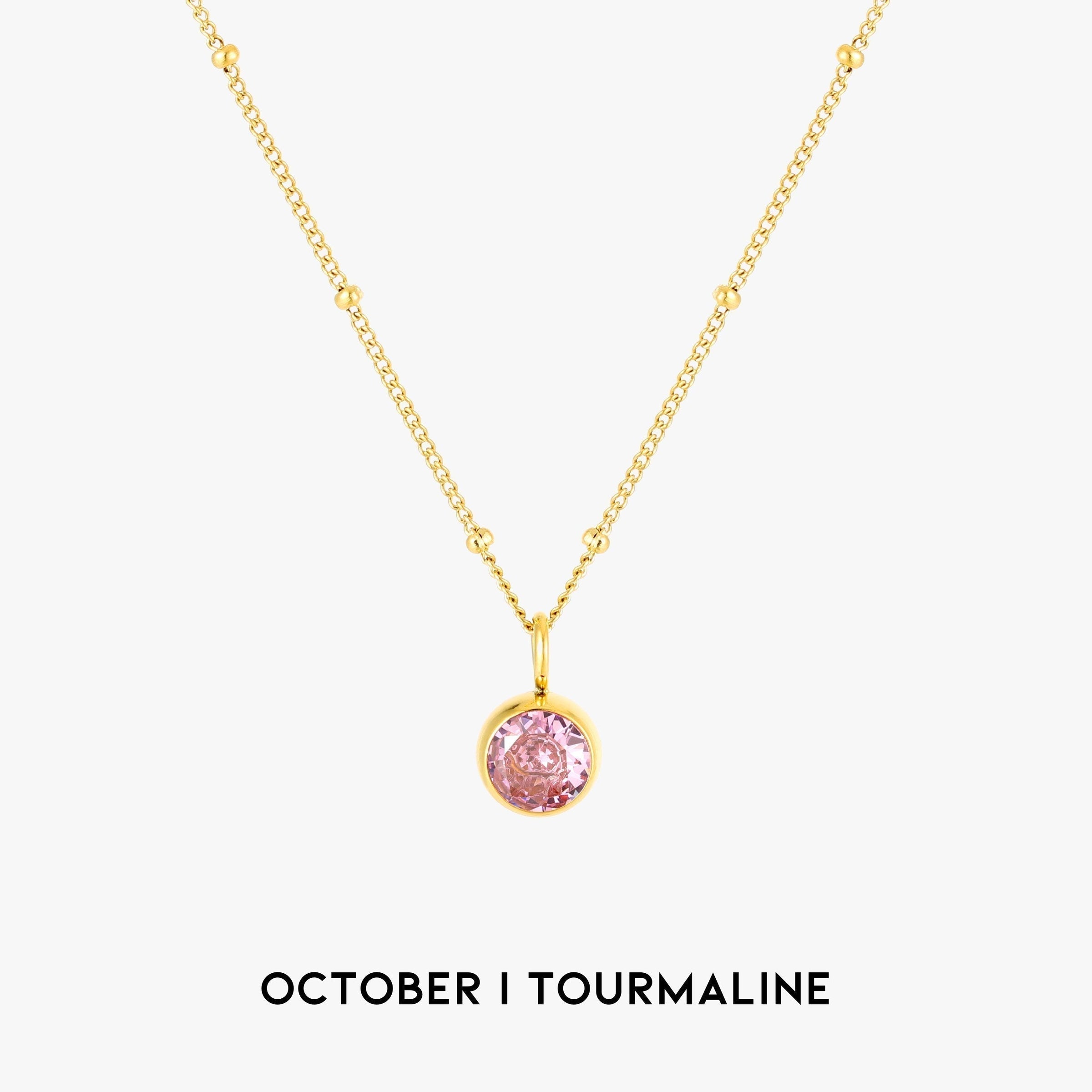 Aurora Birthstone Necklace - A Enchanting Connection