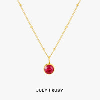 Aurora Birthstone Necklace - A Enchanting Connection