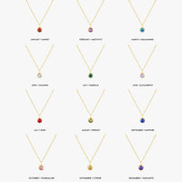 Personalized Birthstone Pendant Necklace