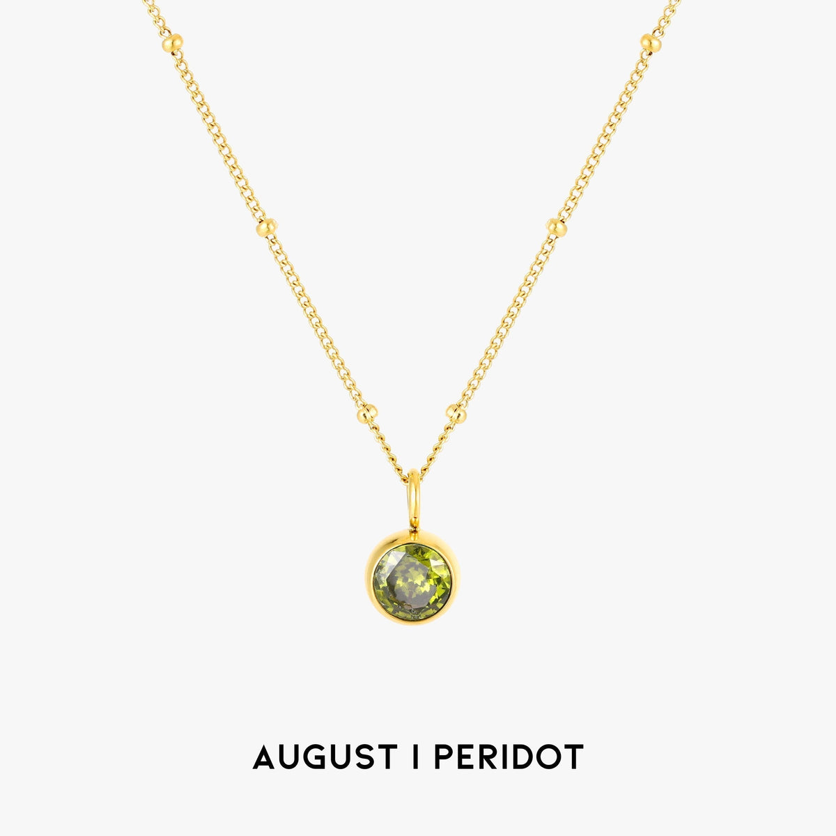 Aurora Birthstone Necklace - A Enchanting Connection
