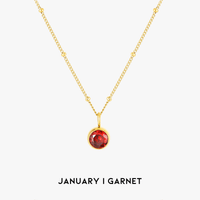 Personalized Birthstone Pendant Necklace