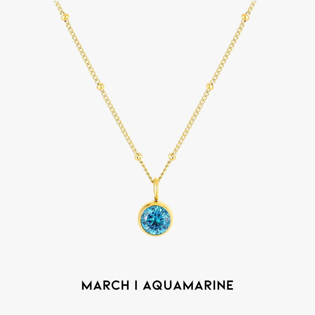 Aurora Birthstone Necklace - A Enchanting Connection