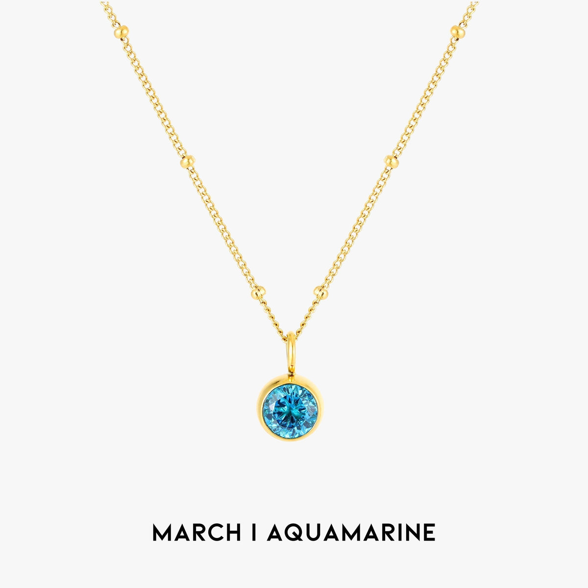 Aurora Birthstone Necklace - A Enchanting Connection