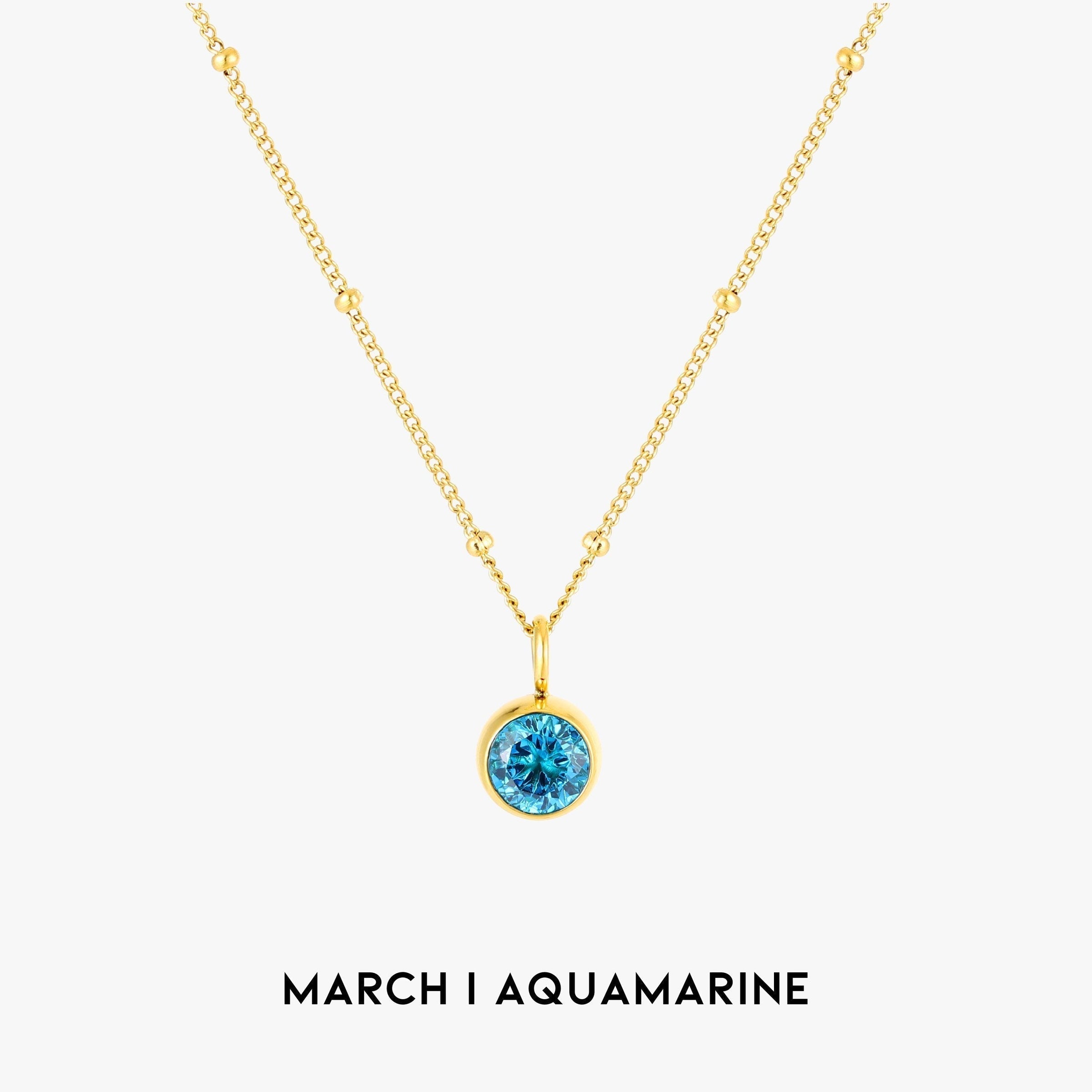 Aurora Birthstone Necklace - A Enchanting Connection