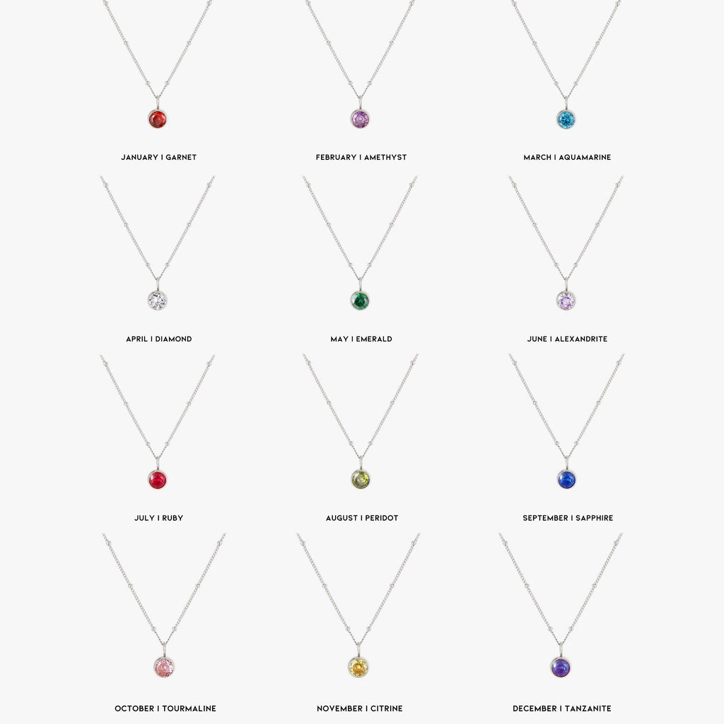 Aurora Birthstone Necklace - A Enchanting Connection
