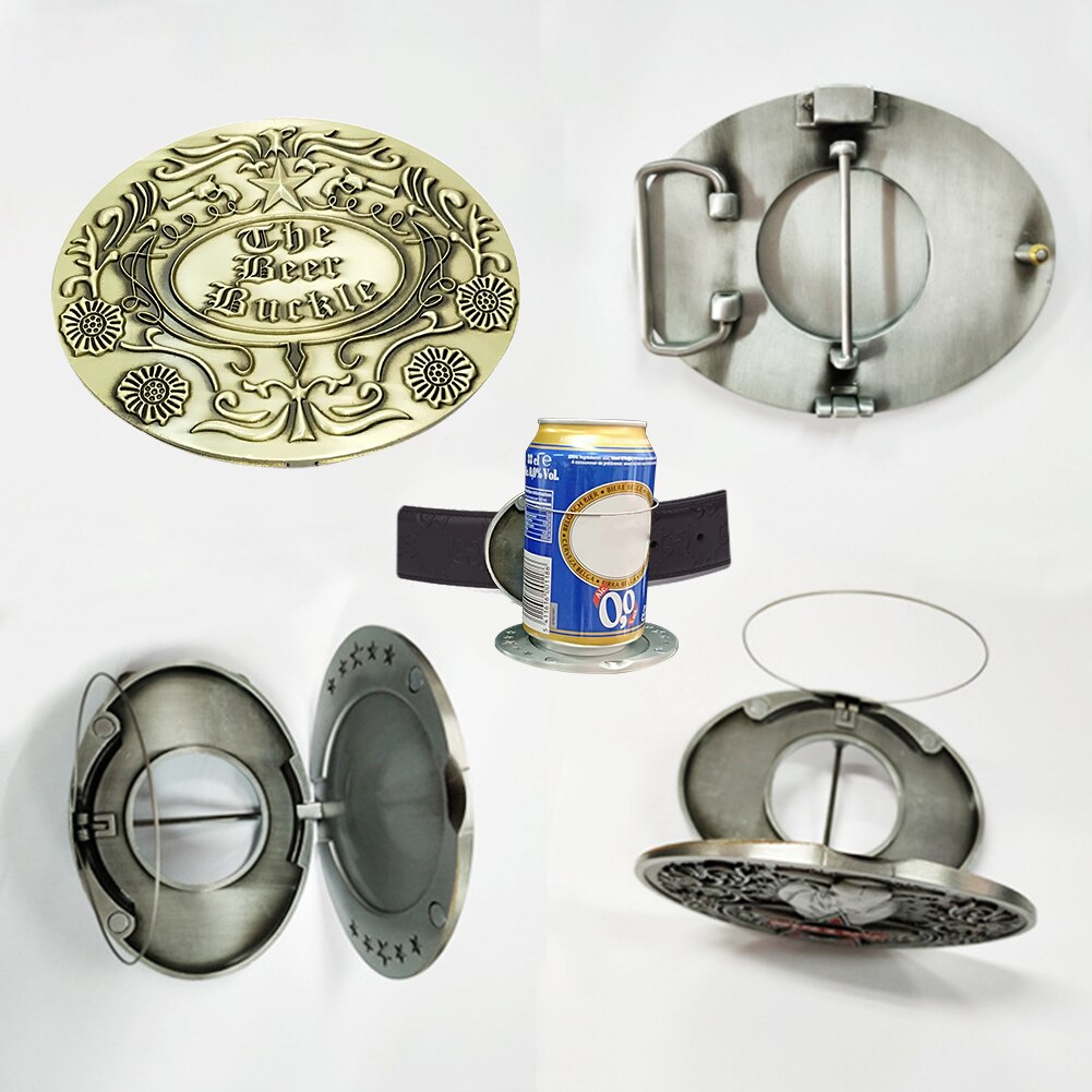 Belt Buckle Beer Holder