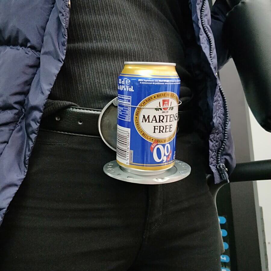 Belt Buckle Beer Holder
