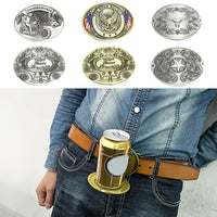 Belt Buckle Beer Holder