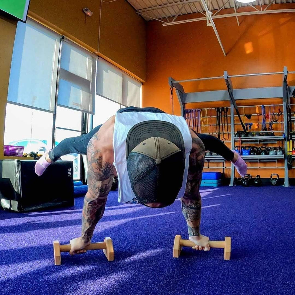 Calisthenics PowerBars Wooden Push-Up Stands