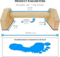 Calisthenics PowerBars Wooden Push-Up Stands