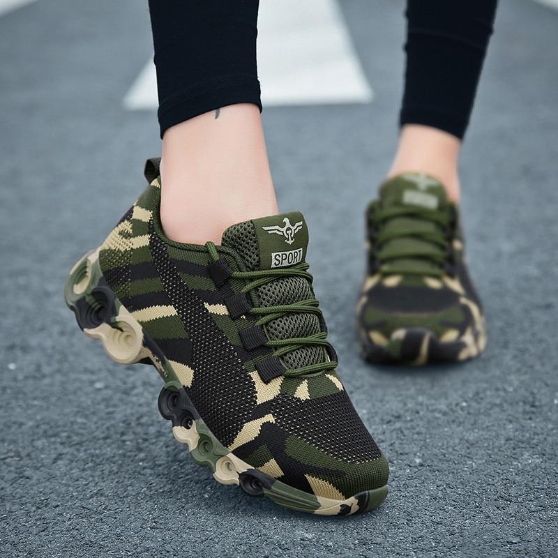 Camouflage Knit Sport Shoes