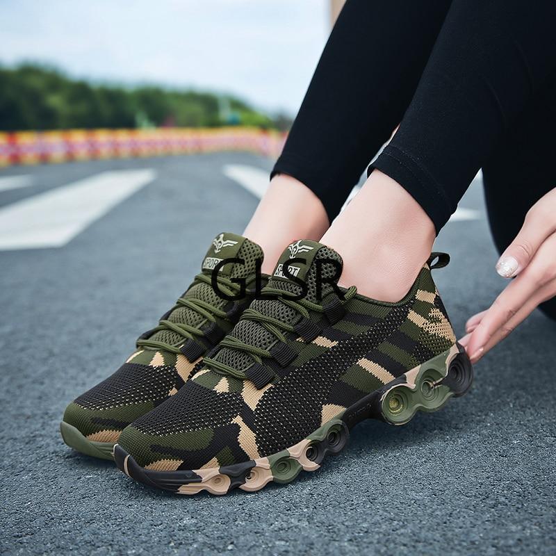 Camouflage Knit Sport Shoes