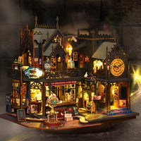 Enchanting Illuminated Wooden Book Nook DIY Kit