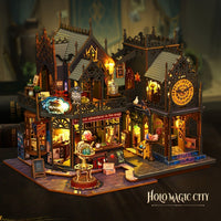Enchanting Illuminated Wooden Book Nook DIY Kit