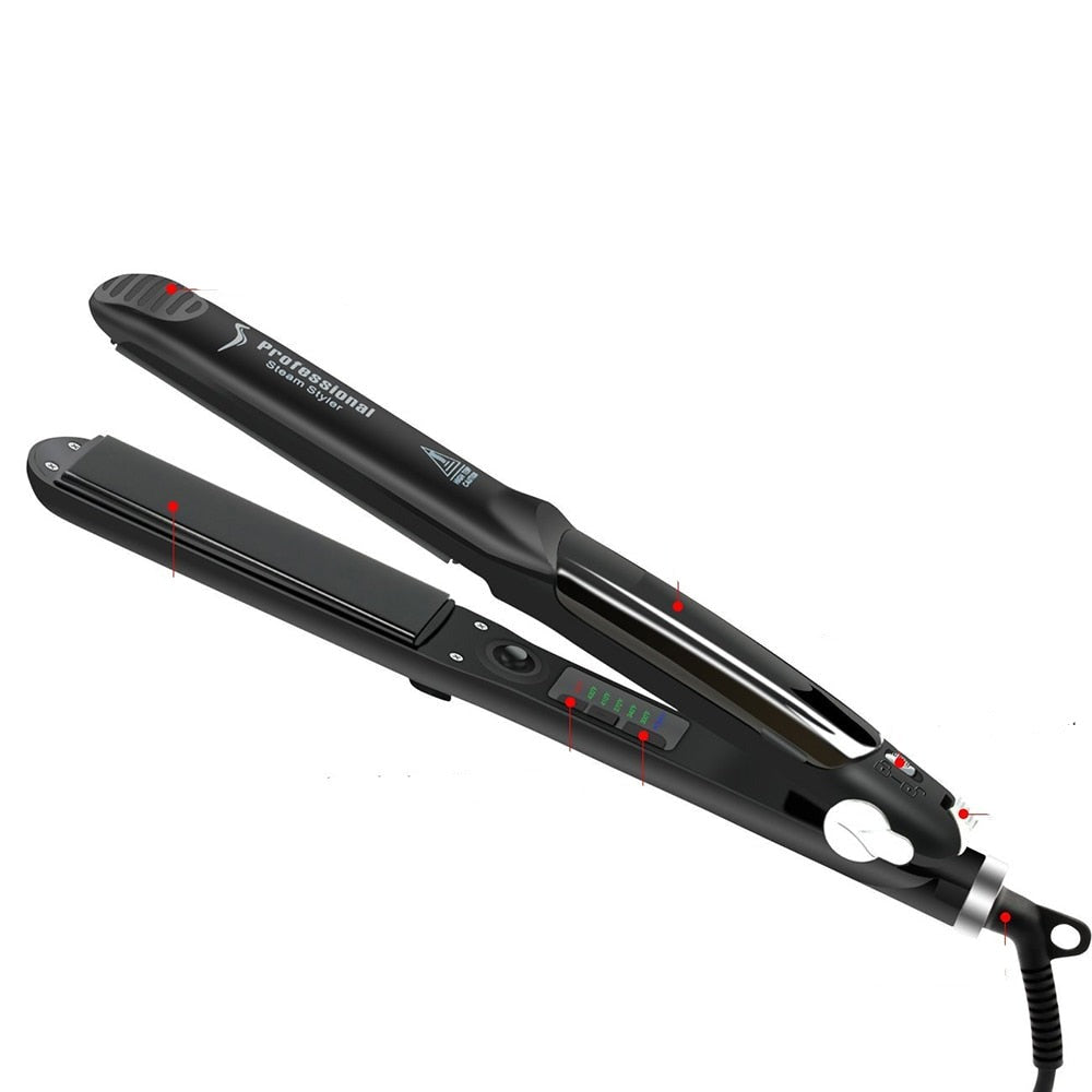 Ceramic Hair Steam Straightener
