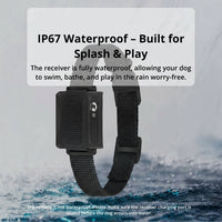 Sisica | 1000m Waterproof Dog Training Collar | Rechargeable, Remote Control & Adjustable for Small, Medium, and Large Dogs