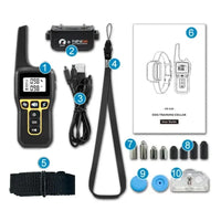 Sisica | 1000m Waterproof Dog Training Collar | Rechargeable, Remote Control & Adjustable for Small, Medium, and Large Dogs