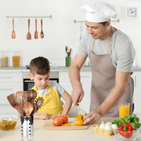 Sisica | 11-Piece Natural Teak Cooking Utensil Set with Holder