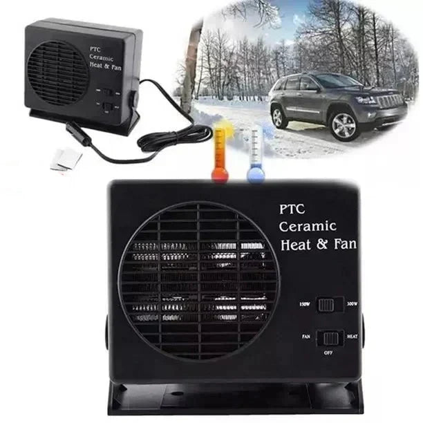 Sisica | 12V Ceramic Heater & Fan | 150-300W | Vehicle Defroster