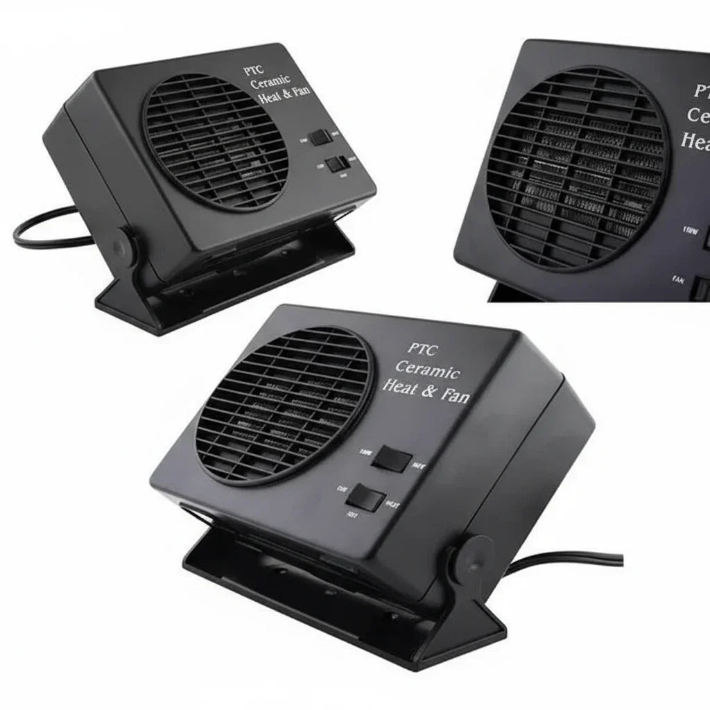 Sisica | 12V Ceramic Heater & Fan | 150-300W | Vehicle Defroster
