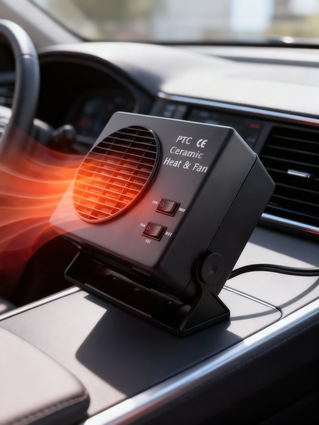 Sisica | 12V Ceramic Heater & Fan | 150-300W | Vehicle Defroster