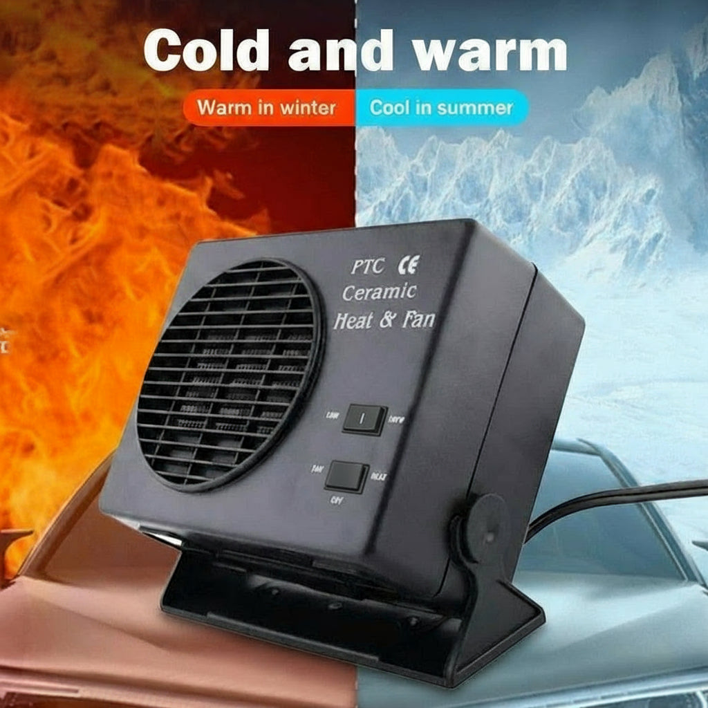 Sisica | 12V Ceramic Heater & Fan | 150-300W | Vehicle Defroster