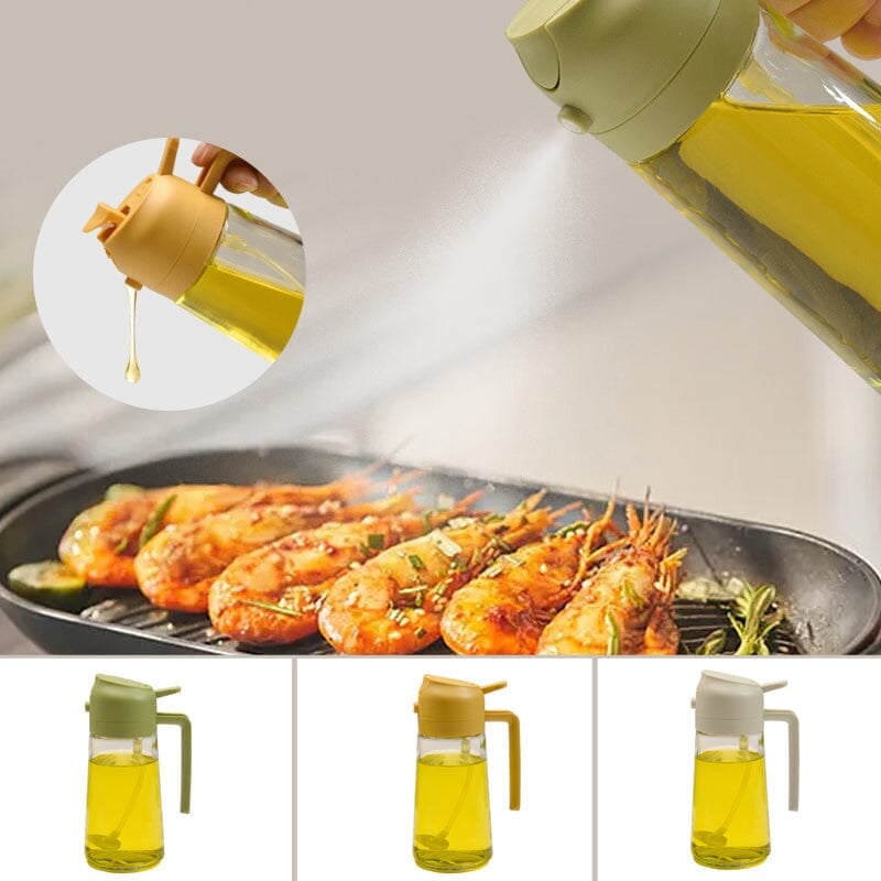 Sisica | 2-in-1 Glass Oil Sprayer and Dispenser