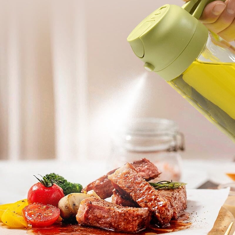 Sisica | 2-in-1 Glass Oil Sprayer and Dispenser