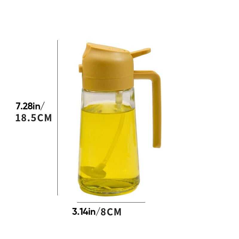 Sisica | 2-in-1 Glass Oil Sprayer and Dispenser