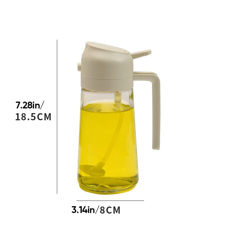 Sisica | 2-in-1 Glass Oil Sprayer and Dispenser
