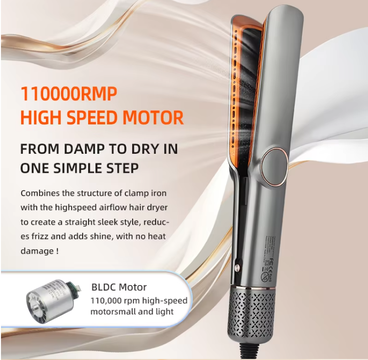 Sisica | 2-in-1 Hair Dryer & Straightener for Effortless Styling