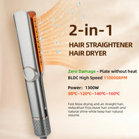 Sisica | 2-in-1 Hair Dryer & Straightener for Effortless Styling