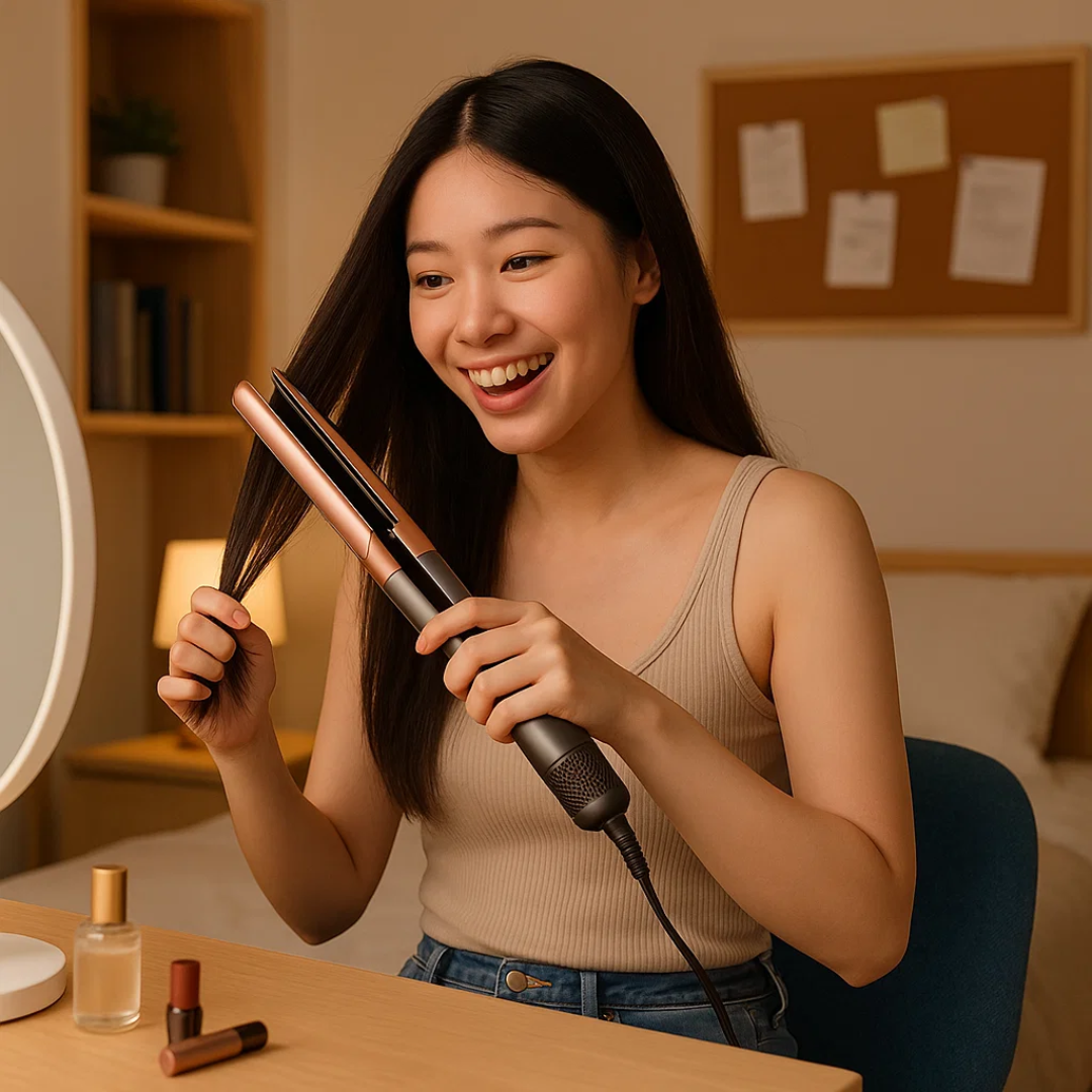 Sisica | 2-in-1 Hair Dryer & Straightener for Effortless Styling