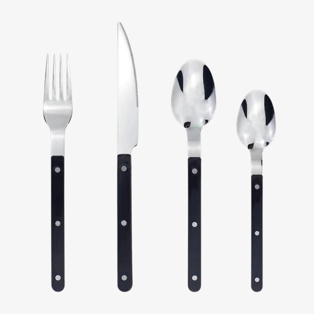 Charly | 24-piece stainless steel cutlery set with engraving