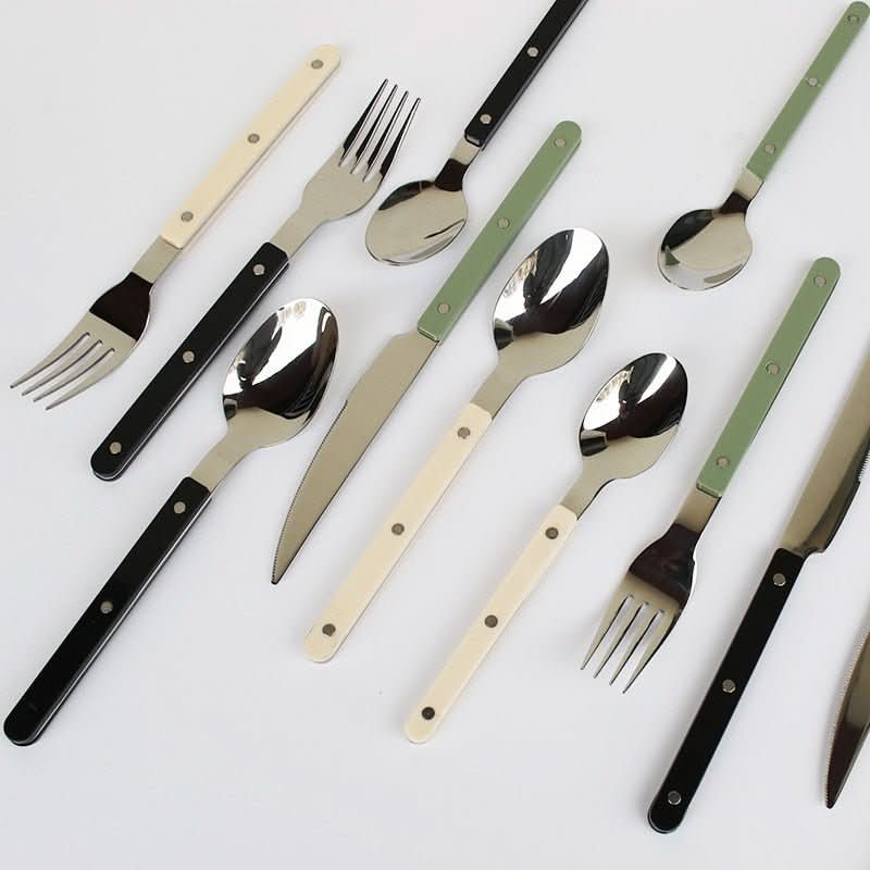 Sisica | 24-piece stainless steel cutlery set with engraving