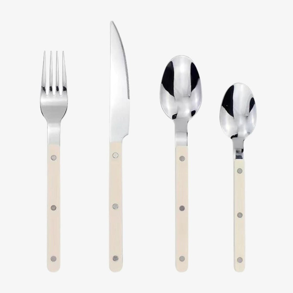 Charly | 24-piece stainless steel cutlery set with engraving